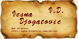 Vesna Đogatović vizit kartica